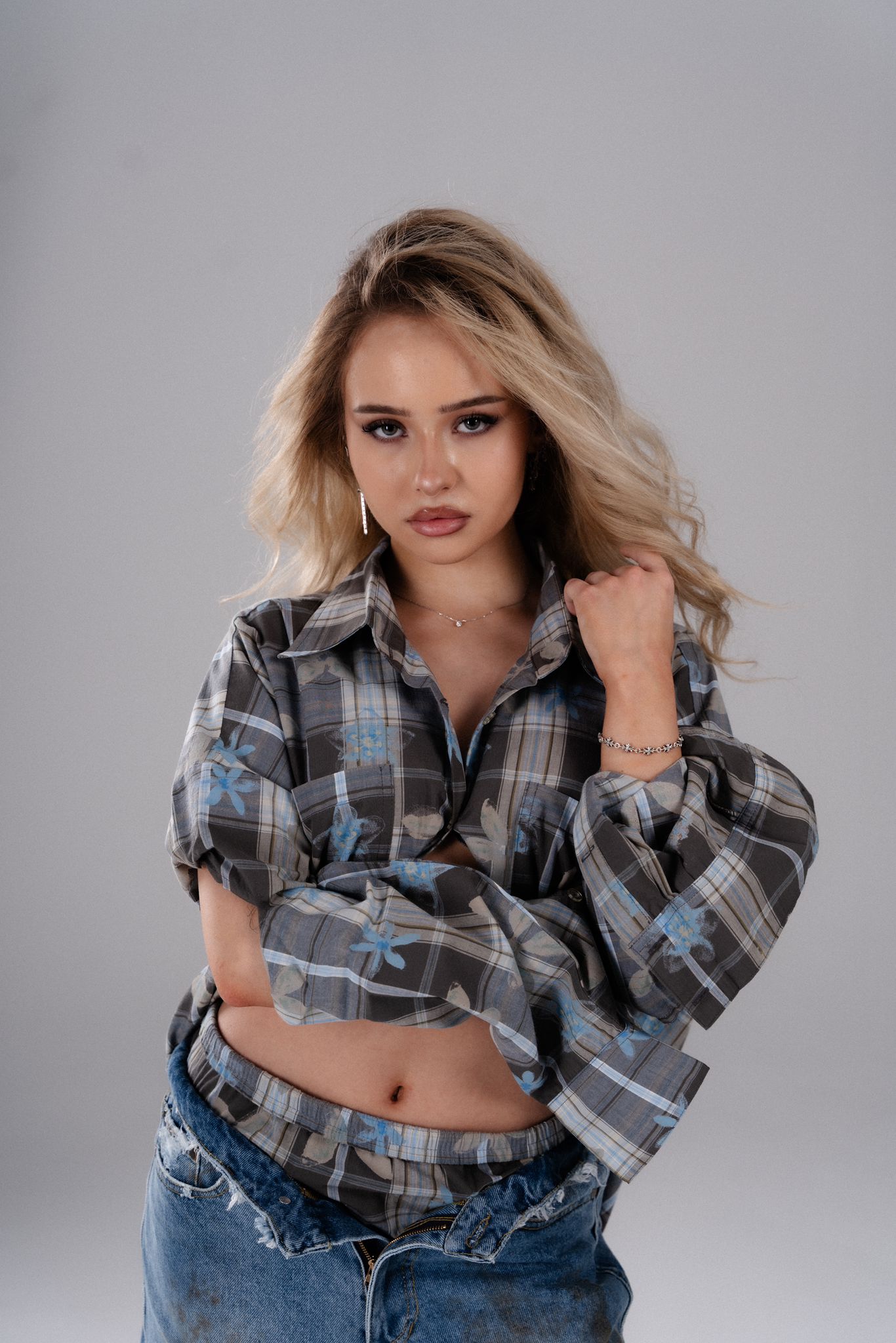 FLORAL GRUNGE SHIRT