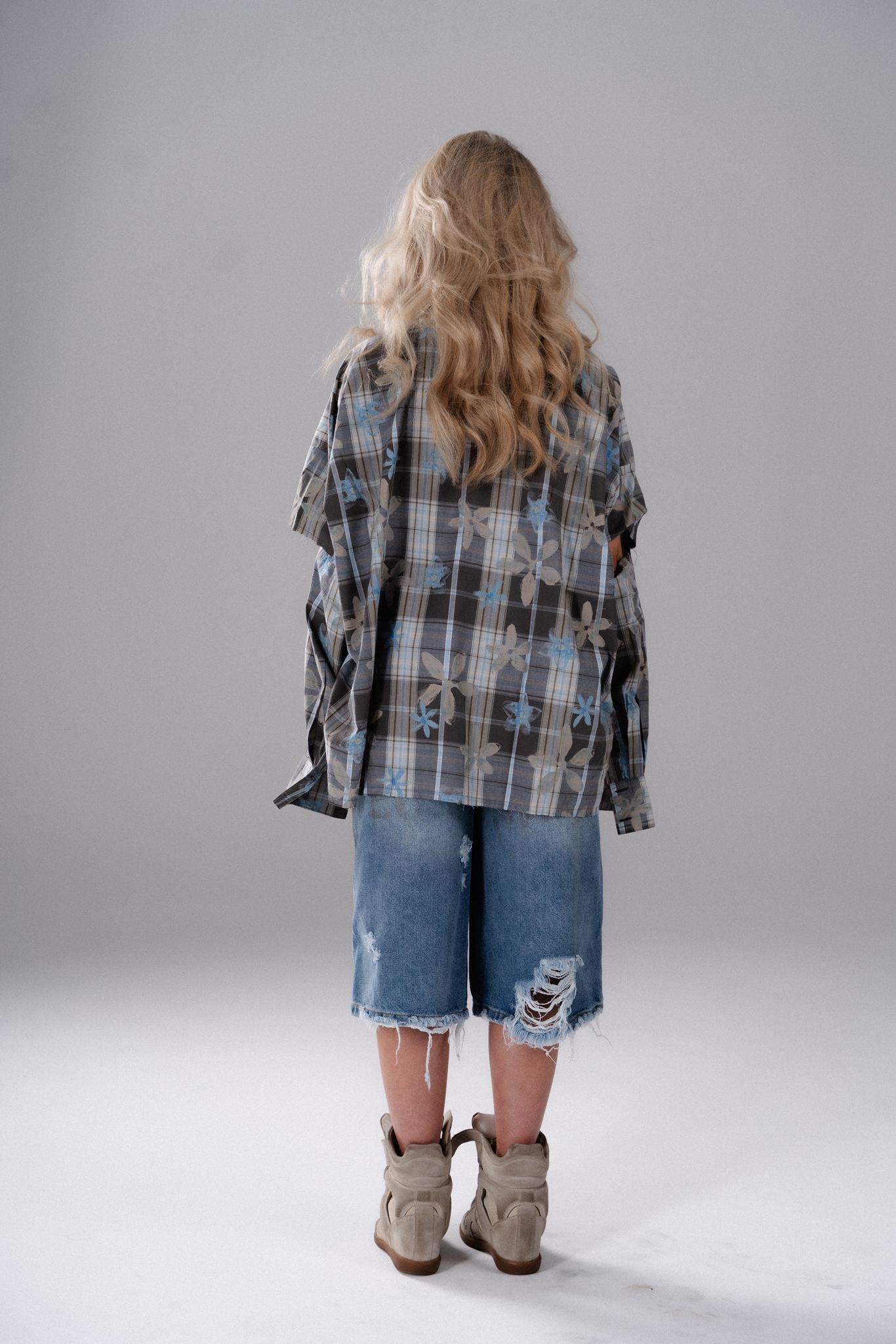 FLORAL GRUNGE SHIRT