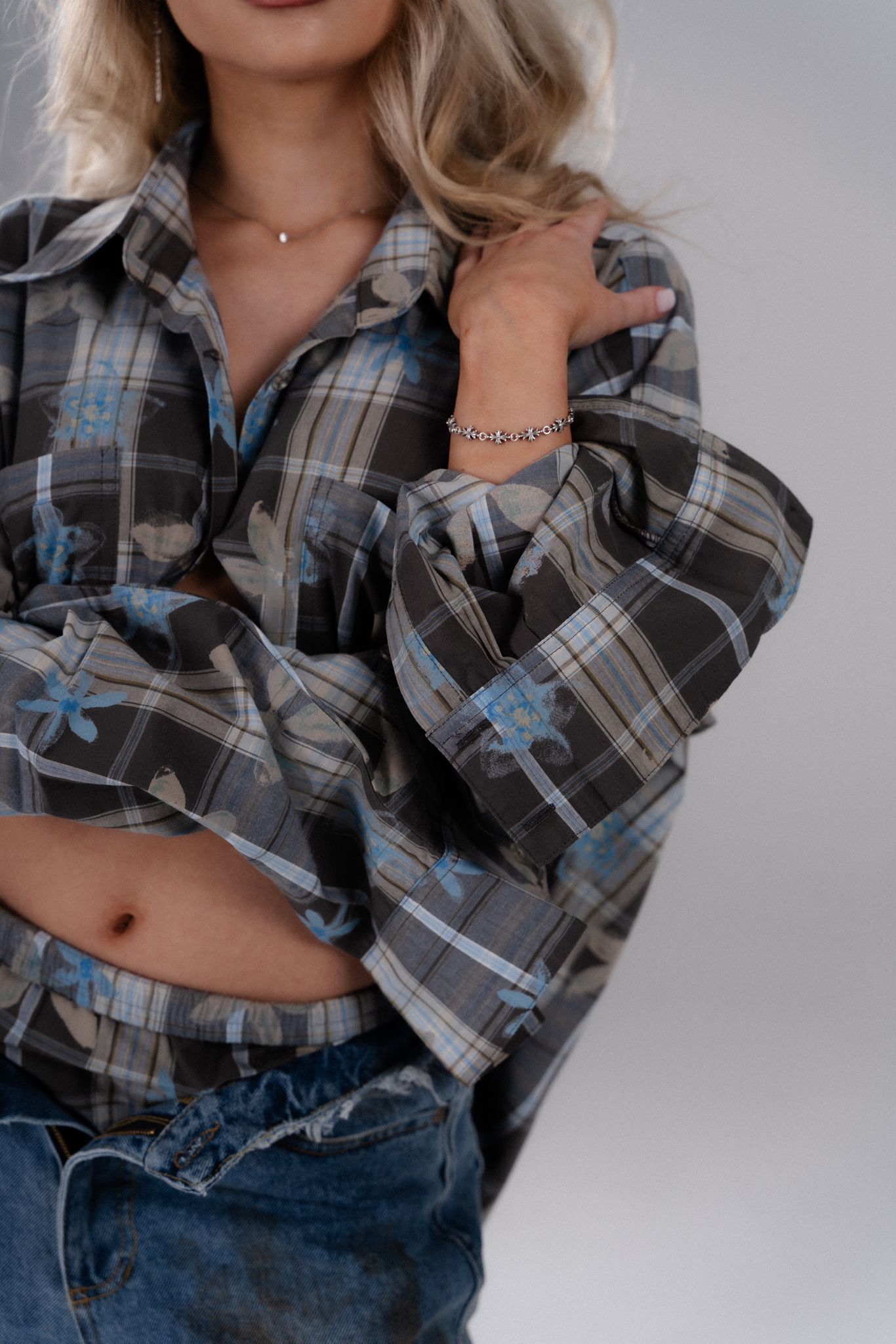 FLORAL GRUNGE SHIRT